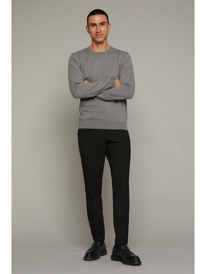 

Свитер прямого кроя MAJones в цвете средний серый меланж Matinique