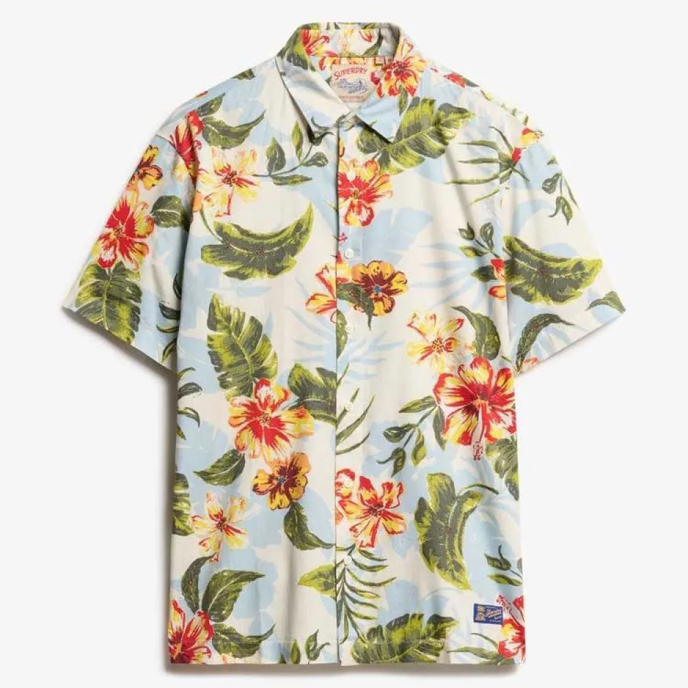 Рубашка с коротким рукавом Superdry Hawaiian Print, разноцветный — фото 3