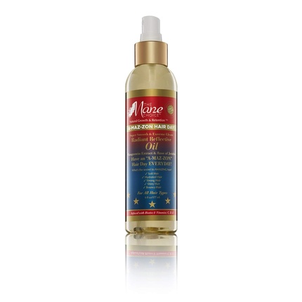 

A-MAZ-ZON HAIR DAY Radiant Reflective Oil Легкое средство для усиления блеска с биотином, розой Иерихона, маслом амлы, витаминами C, D, E 8 унций The Mane Choice