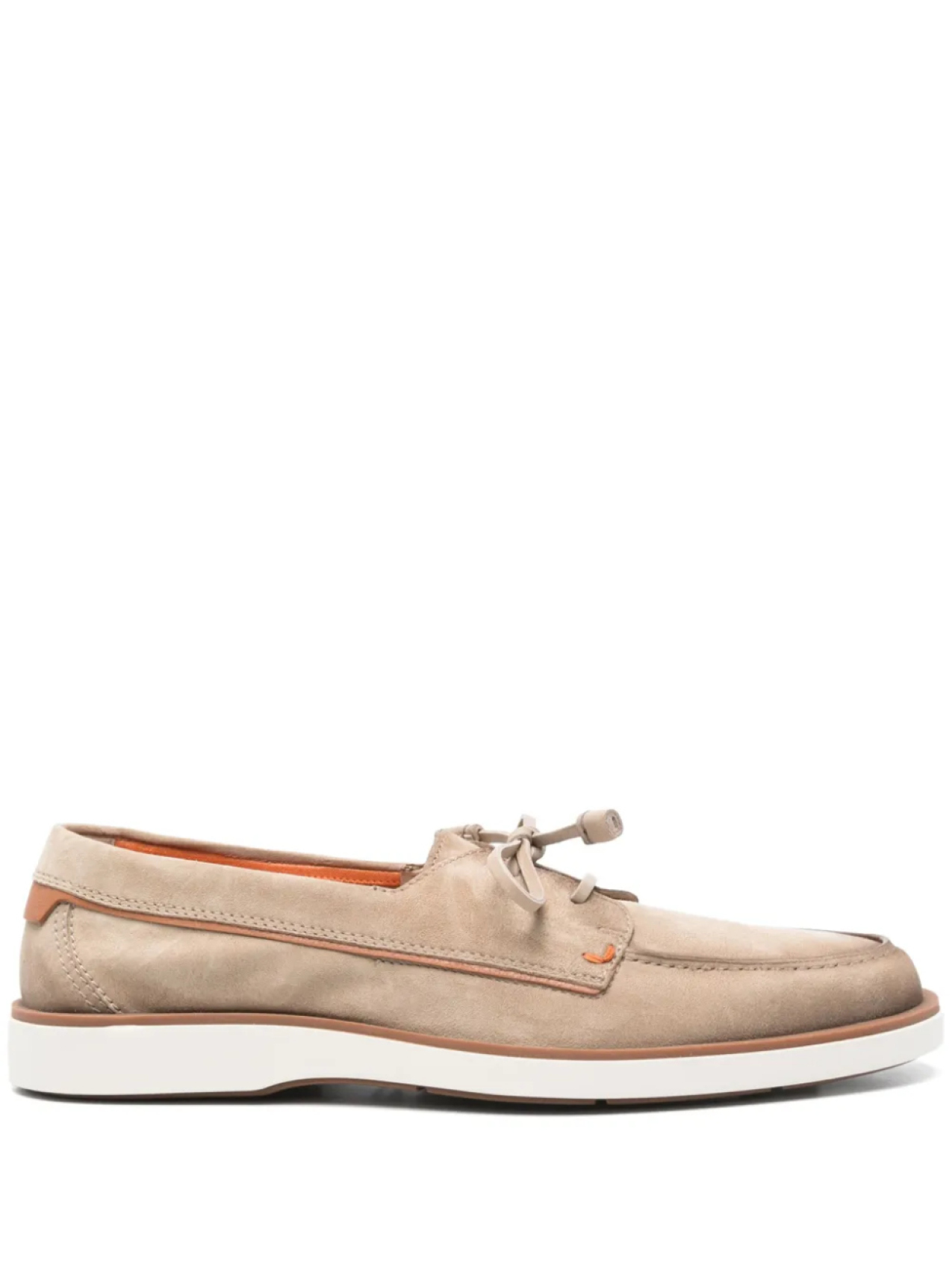 

Замшевые мокасины Santoni, нейтральный