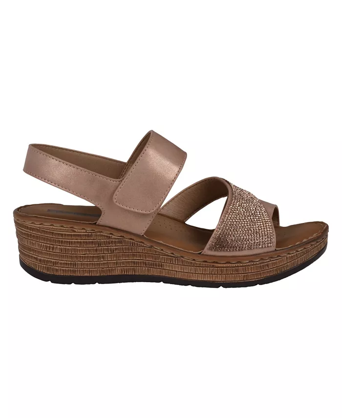Женские сандалии Lux Embellished на платформе GC Shoes, розовый — фото 2