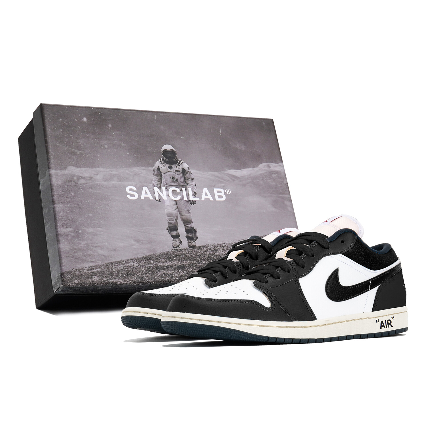 

Кроссовки Air Jordan 1 Vintage Basketball Shoes Men Low-Top White, белый