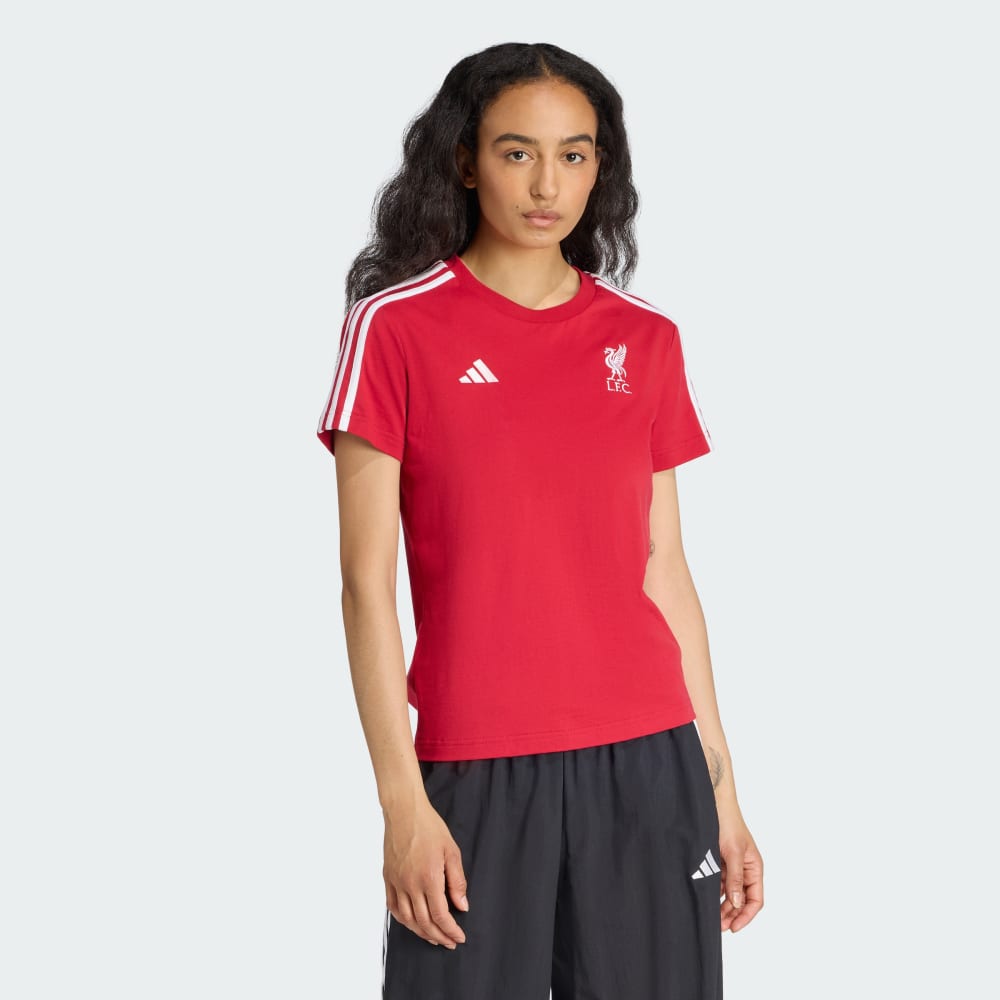 

Футболка Adidas Liverpool FC 3-Stripes Tee, цвет Strawberry Red