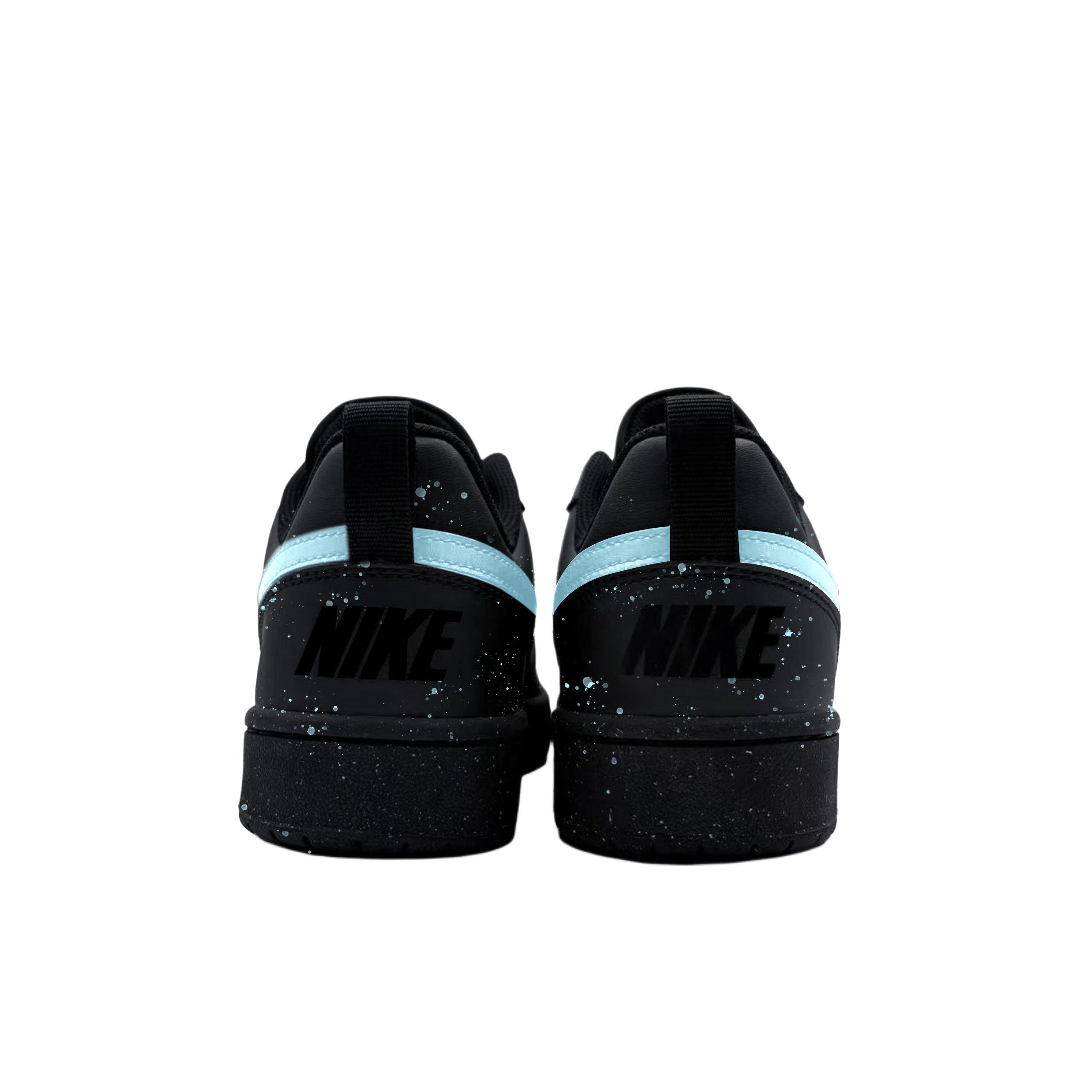 Court Borough Ink Splatter Slip Resistant Abrasion Resistant Low top детские скейтбординг кроссовки для подростков Nike, черный — фото 4