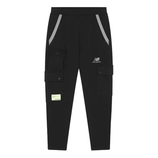 

Брюки cny logo хлопковые брюки-карго New Balance, черный
