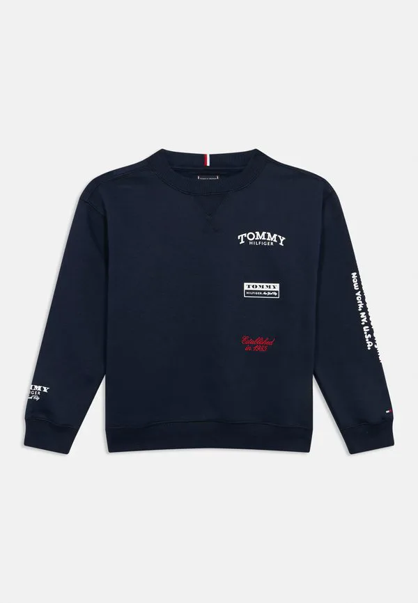 Толстовка с разноцветным принтом Tommy Hilfiger, Dark Night Navy — фото 3
