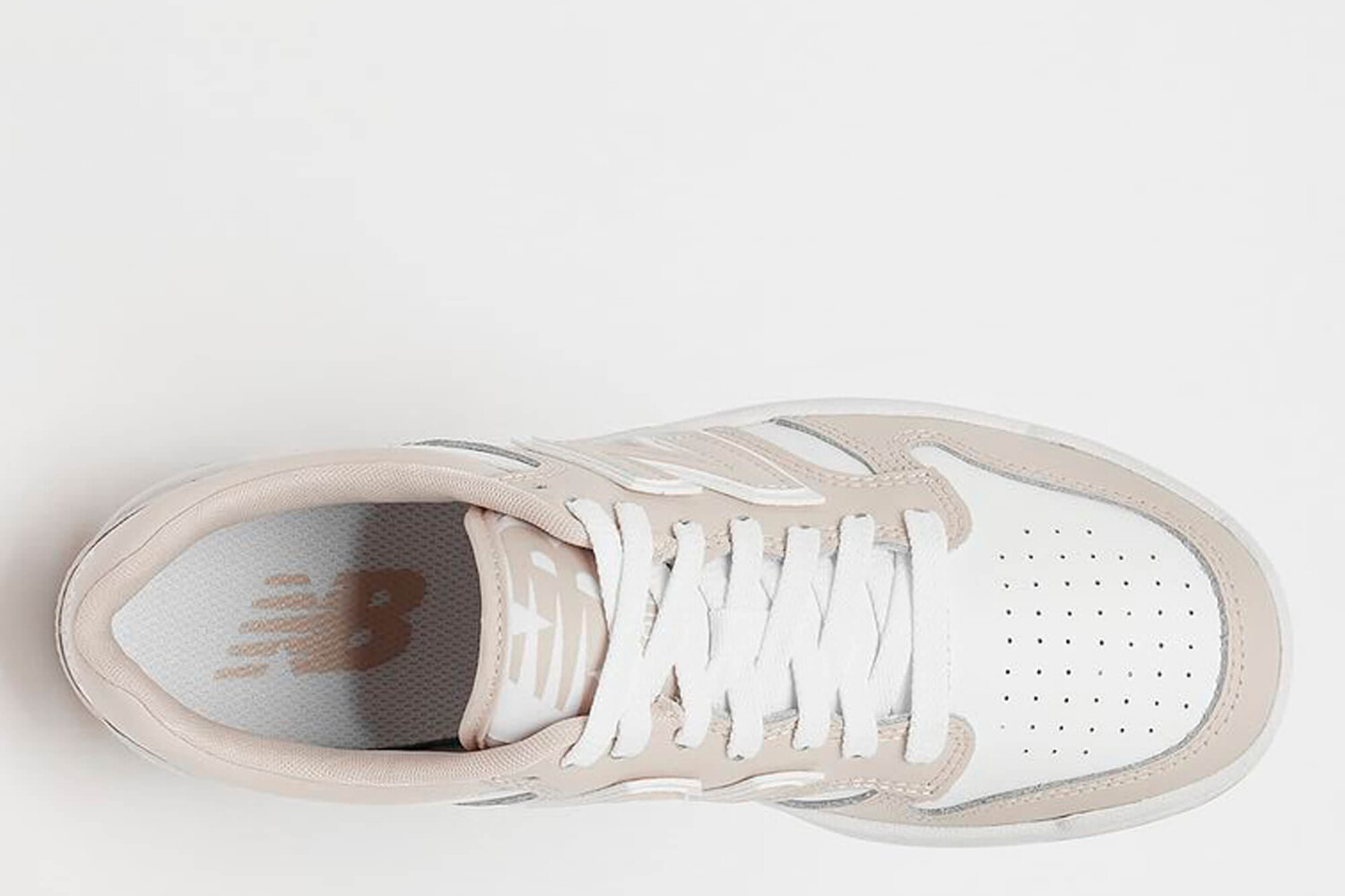 Кроссовки bb480lv1 New Balance, бежевый — фото 2