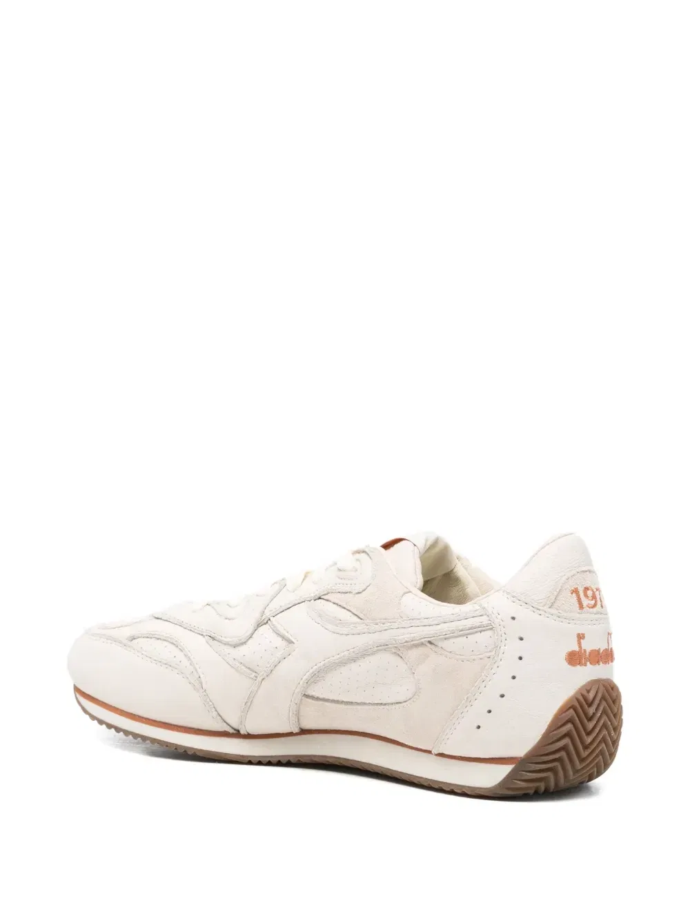 Кроссовки из кожи с панельным дизайном Diadora, бежевый — фото 3