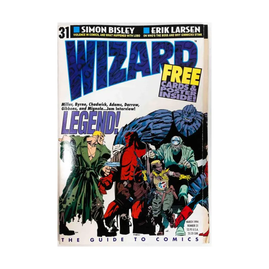 

Журнал #31 "Legend, Simon Bisley, Erik Larsen", Wizard Magazine