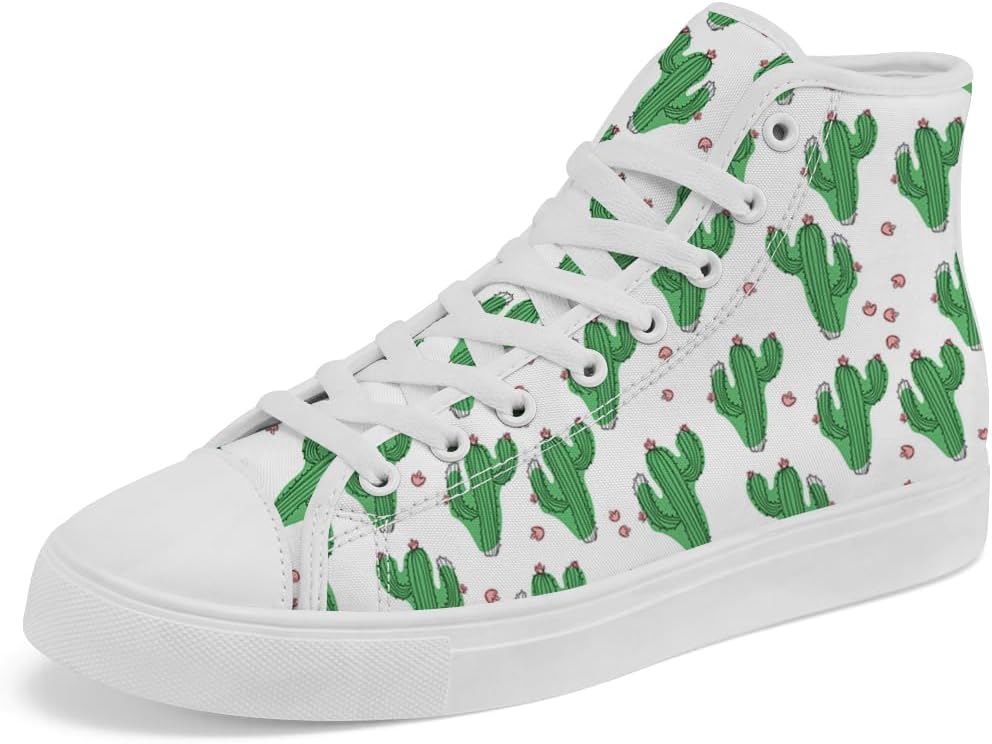 

Кеды Chebing Cactus высокие на шнуровке из канвы, повседневная обувь для мужчин и женщин, зеленый