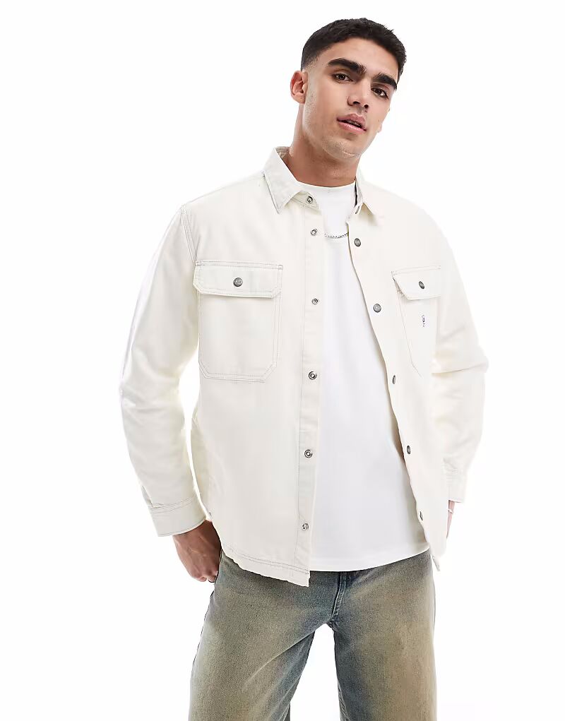 

Lee workwear легкая свободная верхняя рубашка цвета «кремовый»