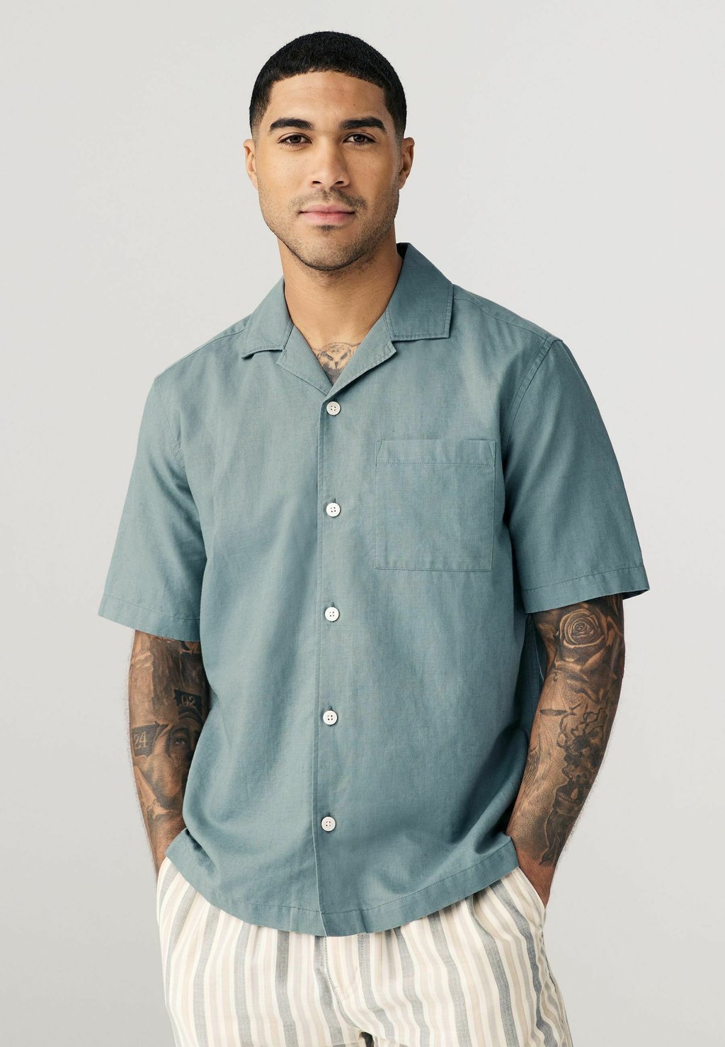 

Рубашка CUBAN COLLAR FIT Next, зеленый