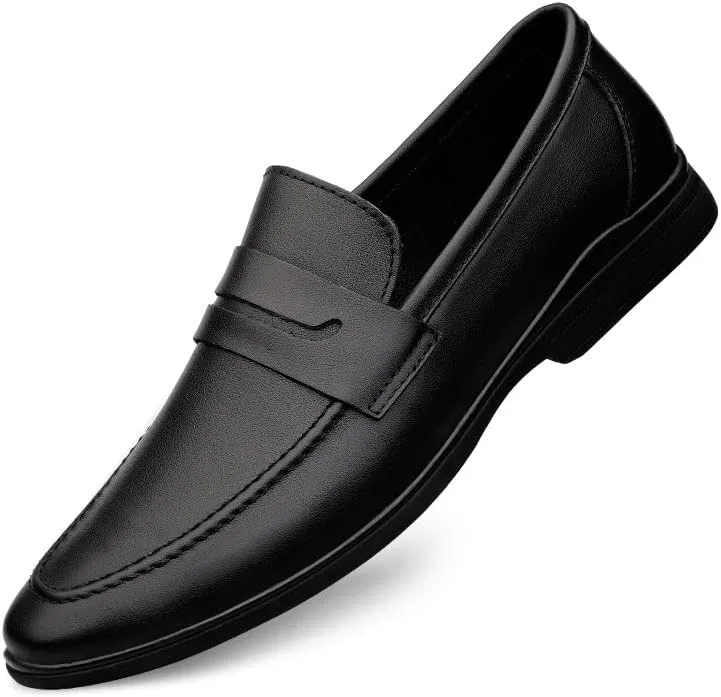 Лоферы кожаные, Mens Loafers Shoe, Black PUGHGAETZF