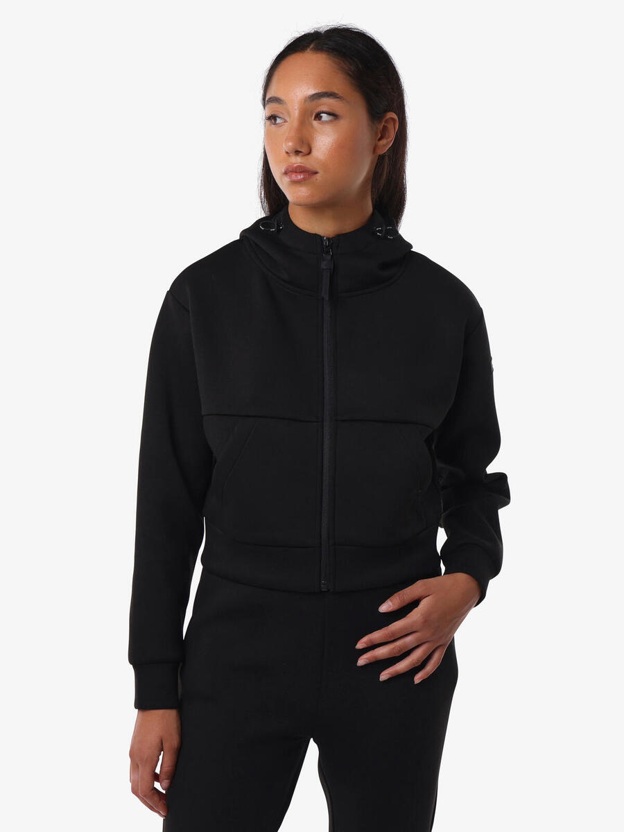 

JAKED черная женская толстовка из синтетического материала для фитнеса