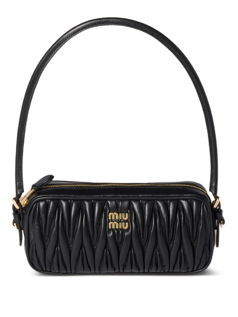 

Стеганая мини-сумка MIU MIU, черный