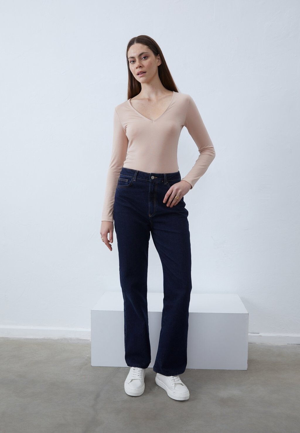 

футболка с длинным рукавом Modal Content 2 Pack Anna Field, цвет off-white/taupe