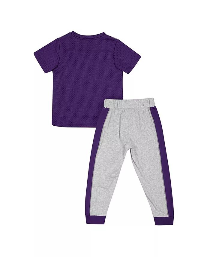 Комплект из джерси и брюк Ka-Boot-It Ka-Boot-It для мальчиков для малышей Purple, Heather Grey Kansas State Wildcats Colosseum, фиолетовый — фото 2