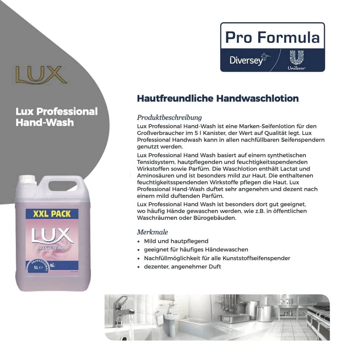 Жидкое мыло для рук Lux Professional 2 x 5 л Lux Professional — фото 2