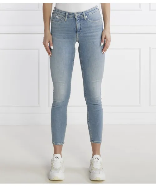 

Джинсы средней посадки Skinny fit Calvin Klein Jeans, синий