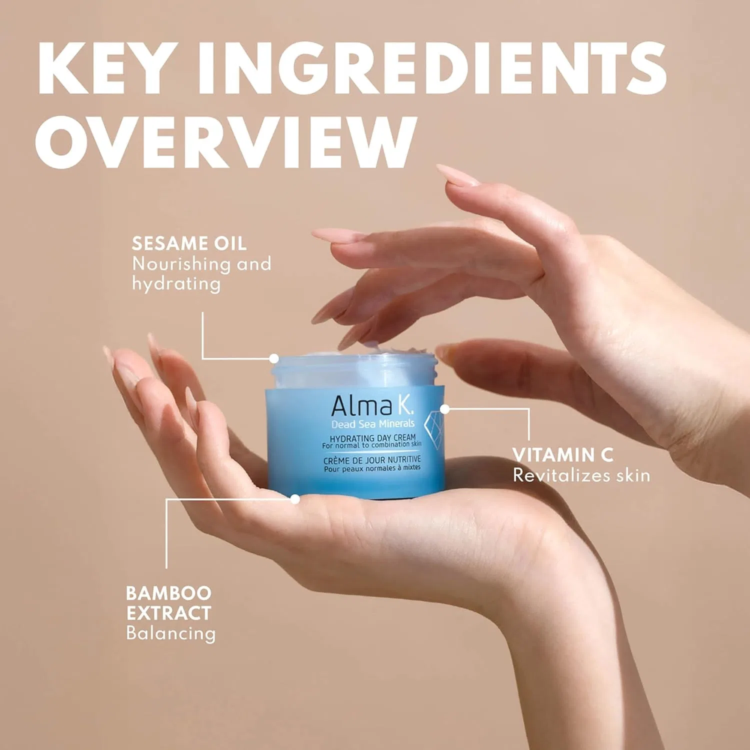 Крем для лица Alma K — Дневной Hydrating Day Cream для нормальной и комбинированной кожи, 50 мл — фото 3
