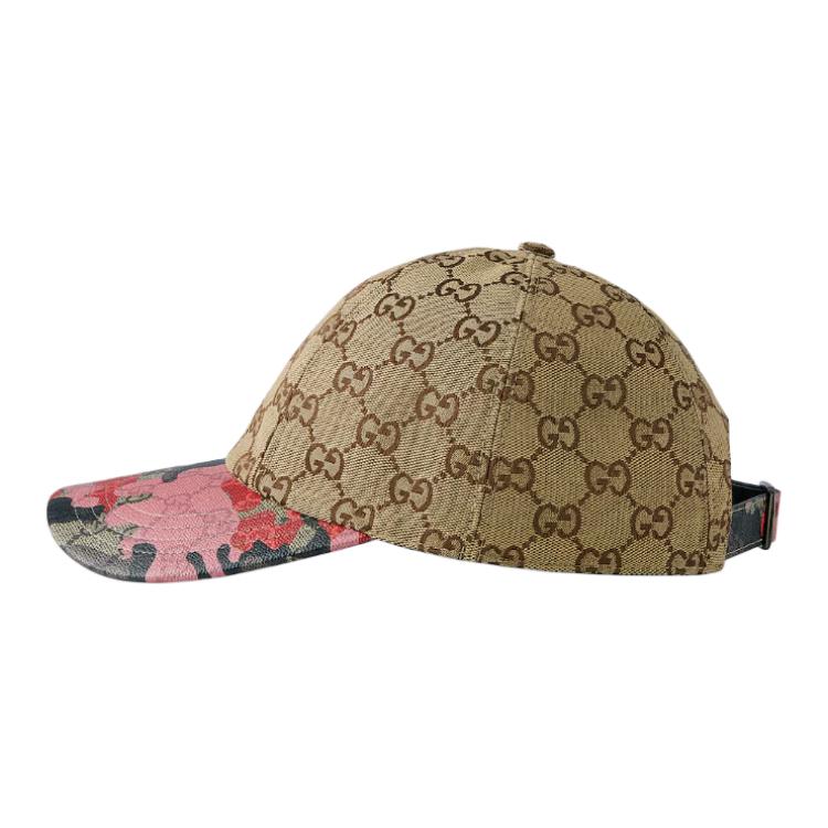 Gucci Мужская бейсболка бежевого/темно-коричневого цвета — фото 3