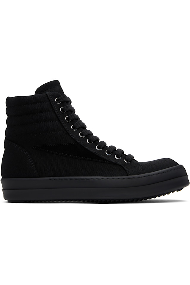 

Винтажные высокие кроссовки Hollywood Rick Owens Drkshdw, черный