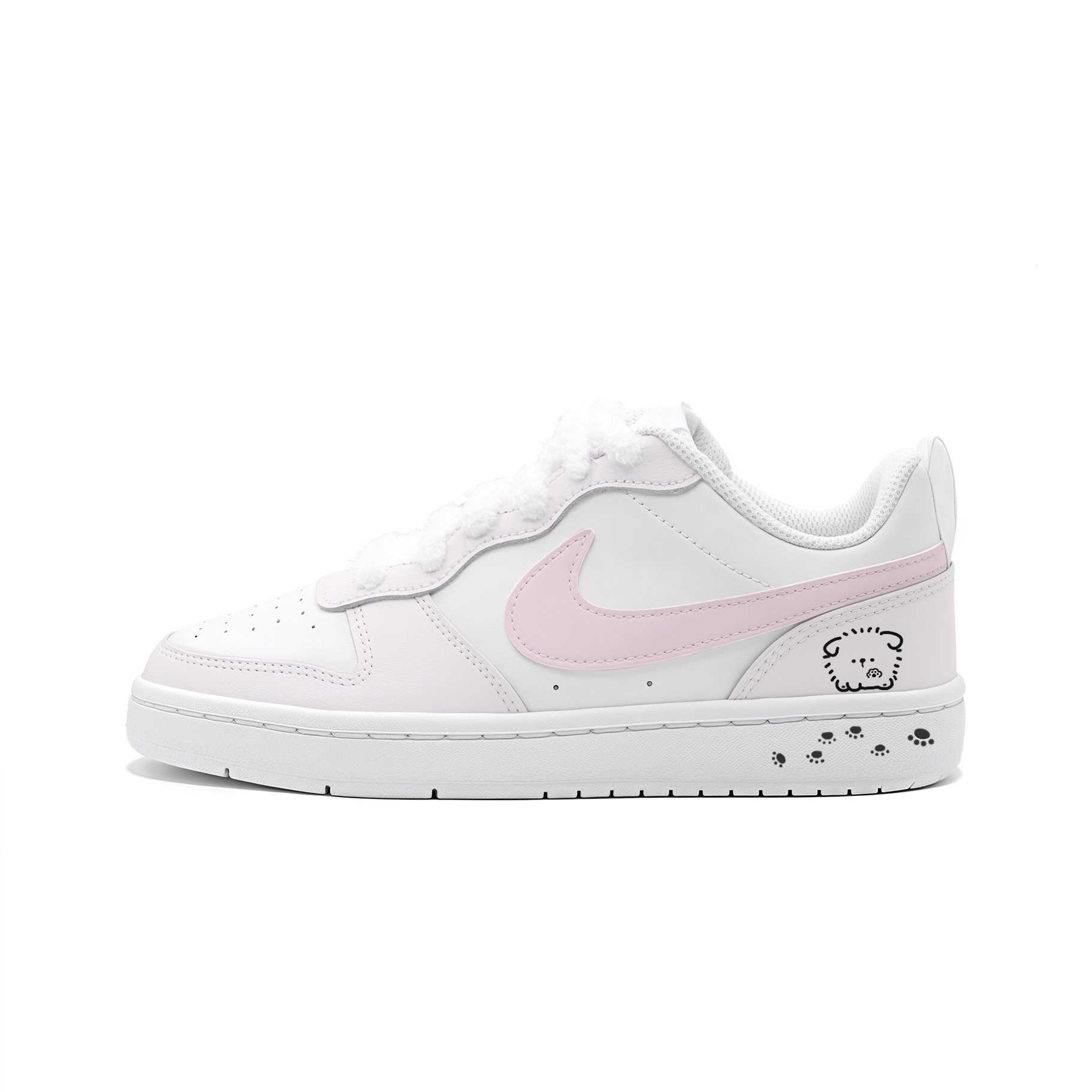 

Детские скейтерские кроссовки Court Borough для младших школьников Nike, розовый/белый