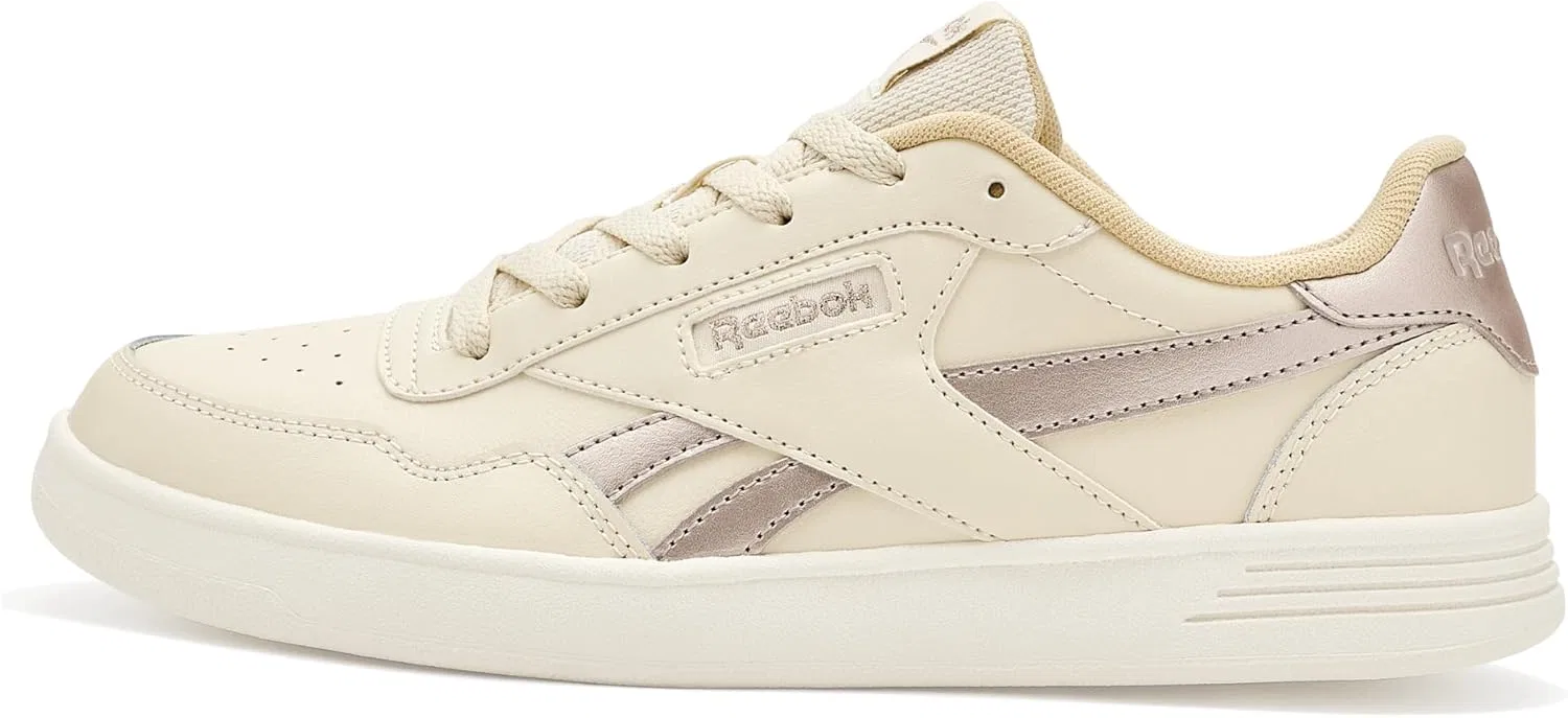 Кроссовки теннисные Reebok Court Advance, цвет Agedbeige/Simple Beige/Chalk — фото 4