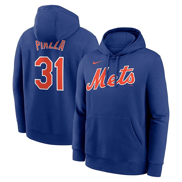 Толстовка с капюшоном mike piazza royal new york mets с именем и номером игрока Nike — фото 2