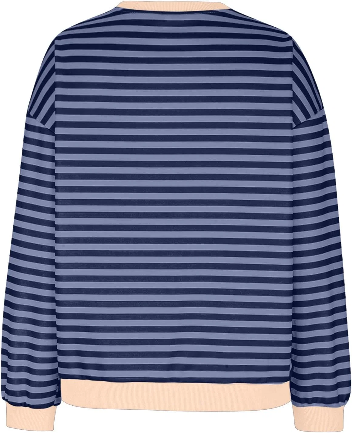 Свитшот женский оверсайз с цветными блоками, Generic, A15 Navy — фото 3