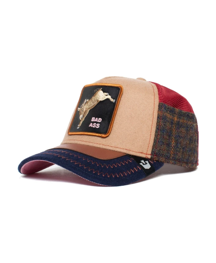 

Зеленая кепка дальнобойщика из коллекции «Скотный двор» Goorin Bros, мультиколор