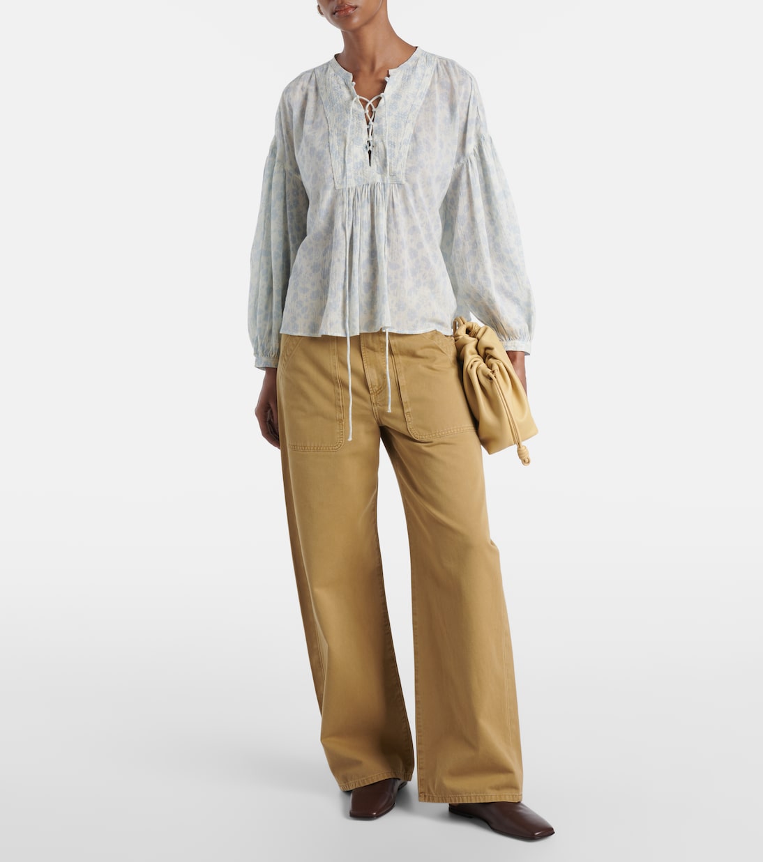 Блузка из хлопка с цветочным принтом Polo Ralph Lauren, Summer Daisy — фото 2