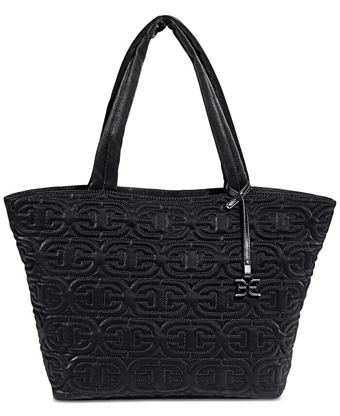 

Сумка-тоут Ethyl Top Zip, средняя, East West Sam Edelman, черный