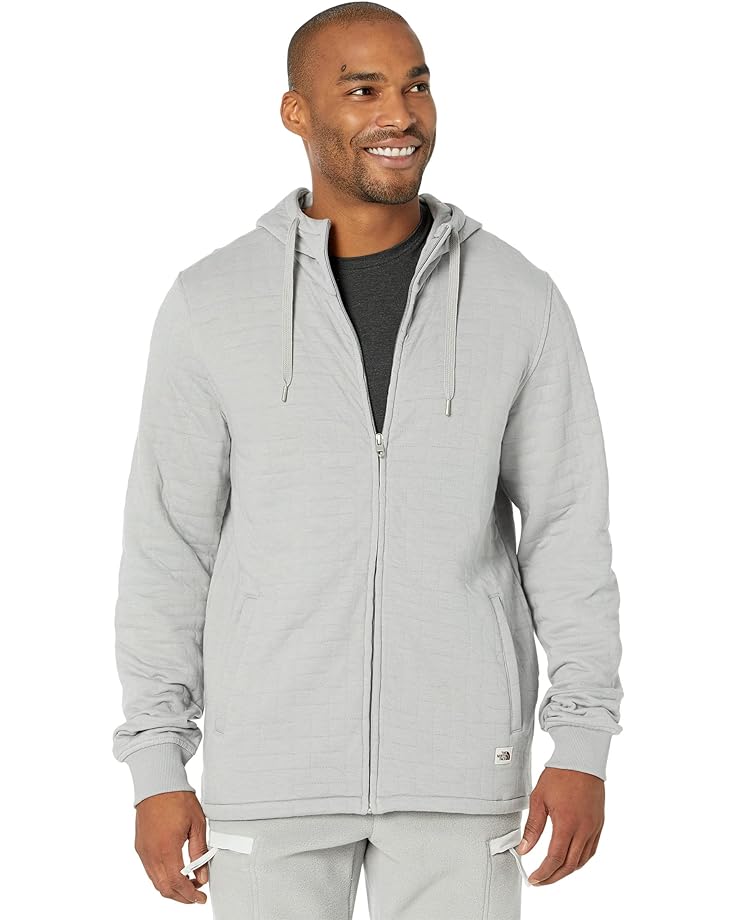 

Худи The North Face Longs Peak Quilted Full Zip, цвет Meld Grey White Heather