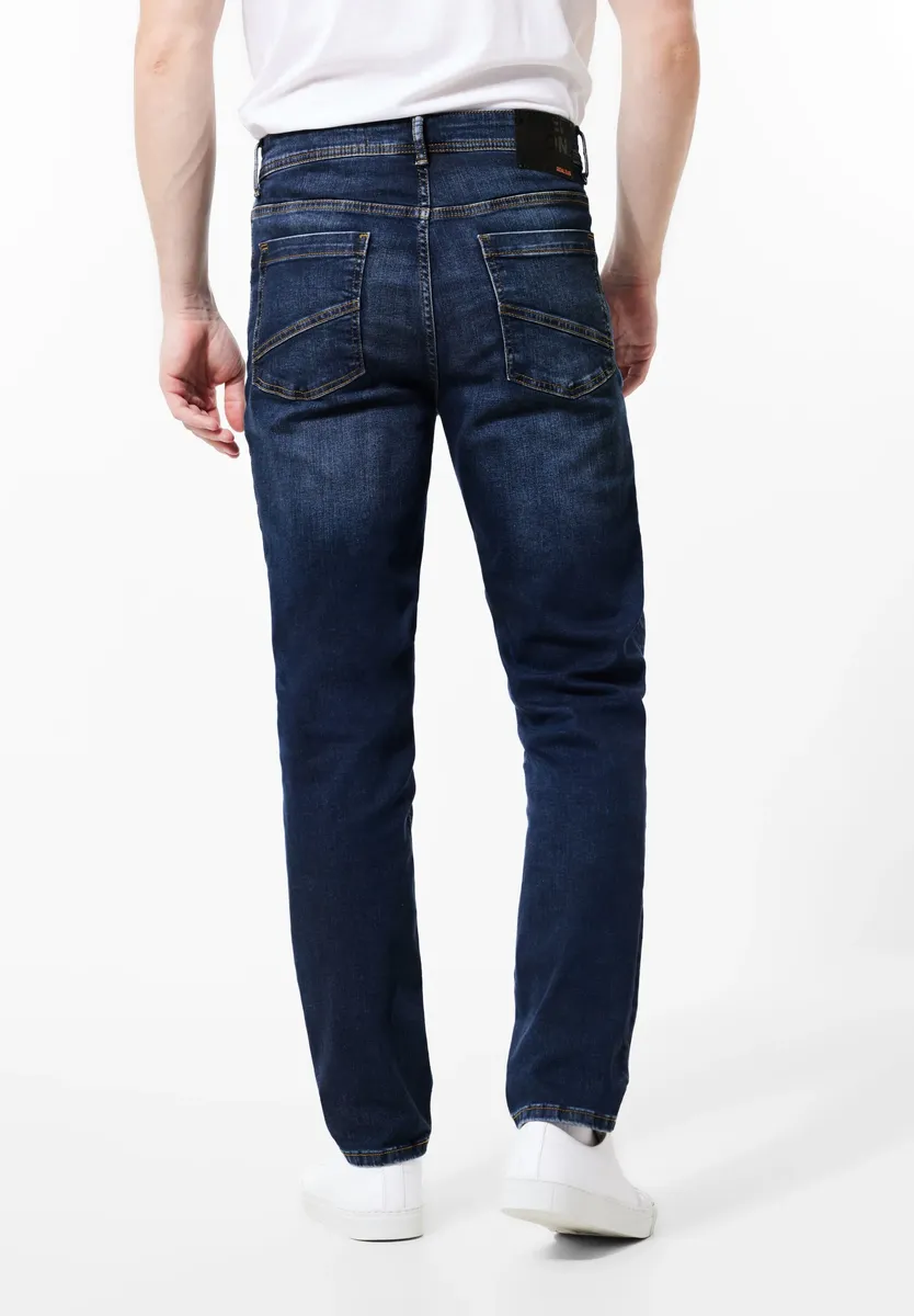 

STREET ONE MEN Прямые джинсы, эффект поношенности, синий