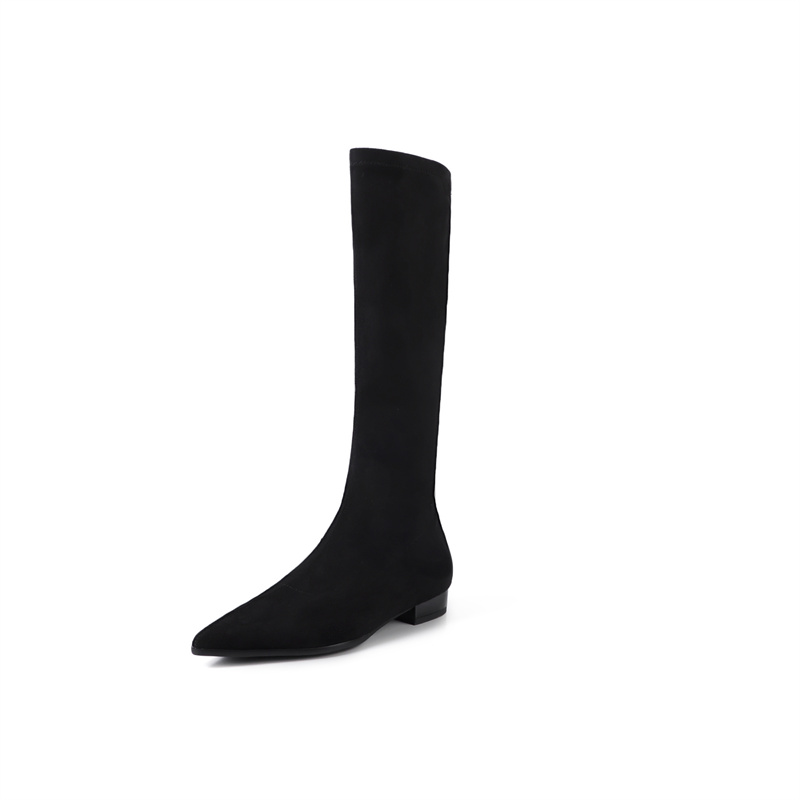 Yeezyy Reezy Черные женские высокие сапоги, цвет Black