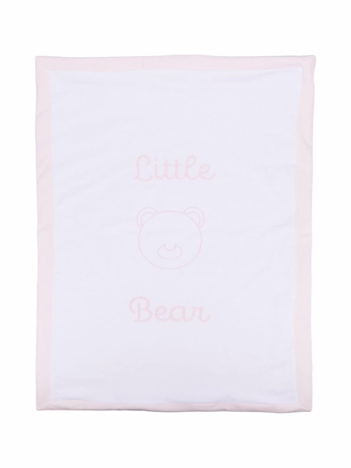 

Little Bear одеяло с вышитым логотипом, белый