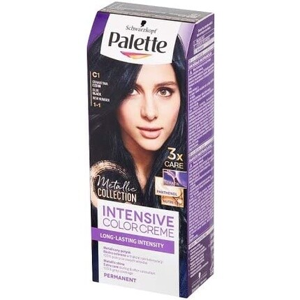 

Перманентная крем-краска для волос Intensiv Color C1 Черный Синий, Palette