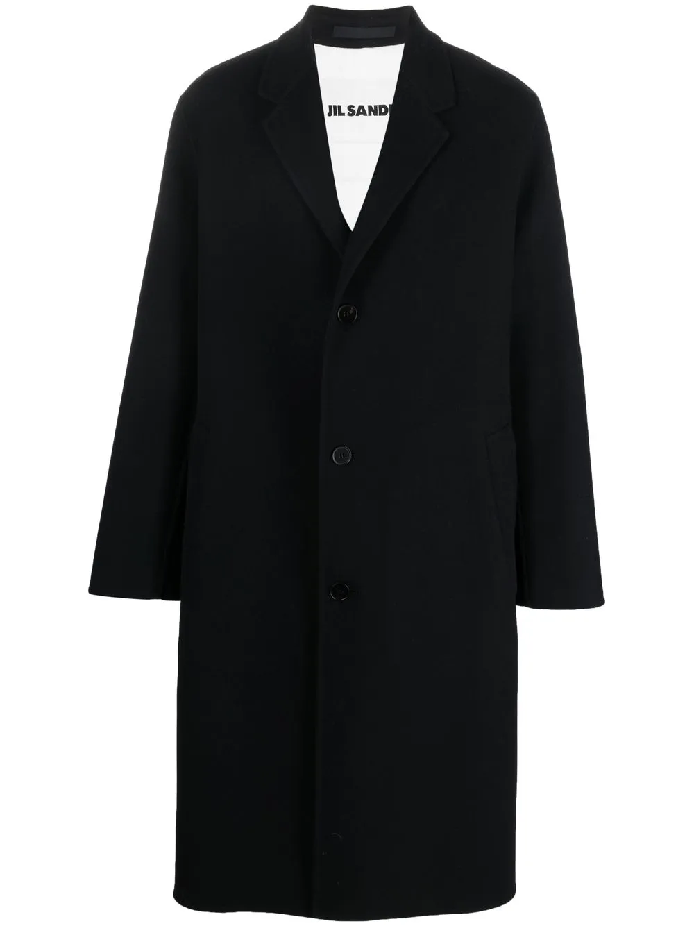 

Пальто с заостренным воротником JIL SANDER, синий