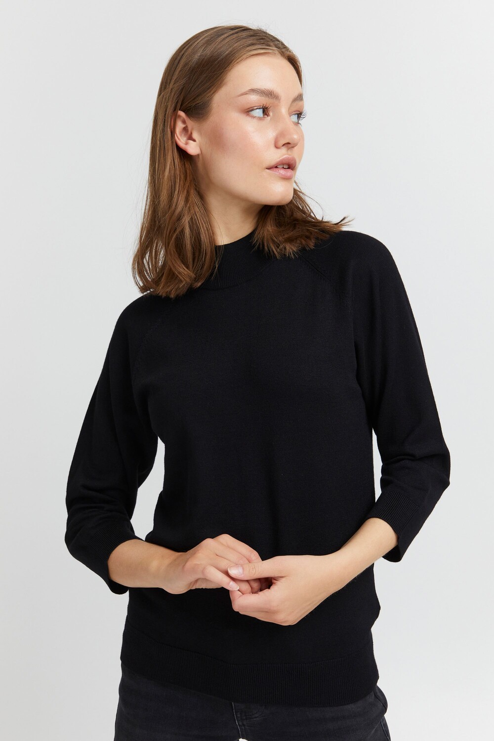 

Свитер PULZ Jeans Rollkragen PZSARA Turtleneck 50206812, черный