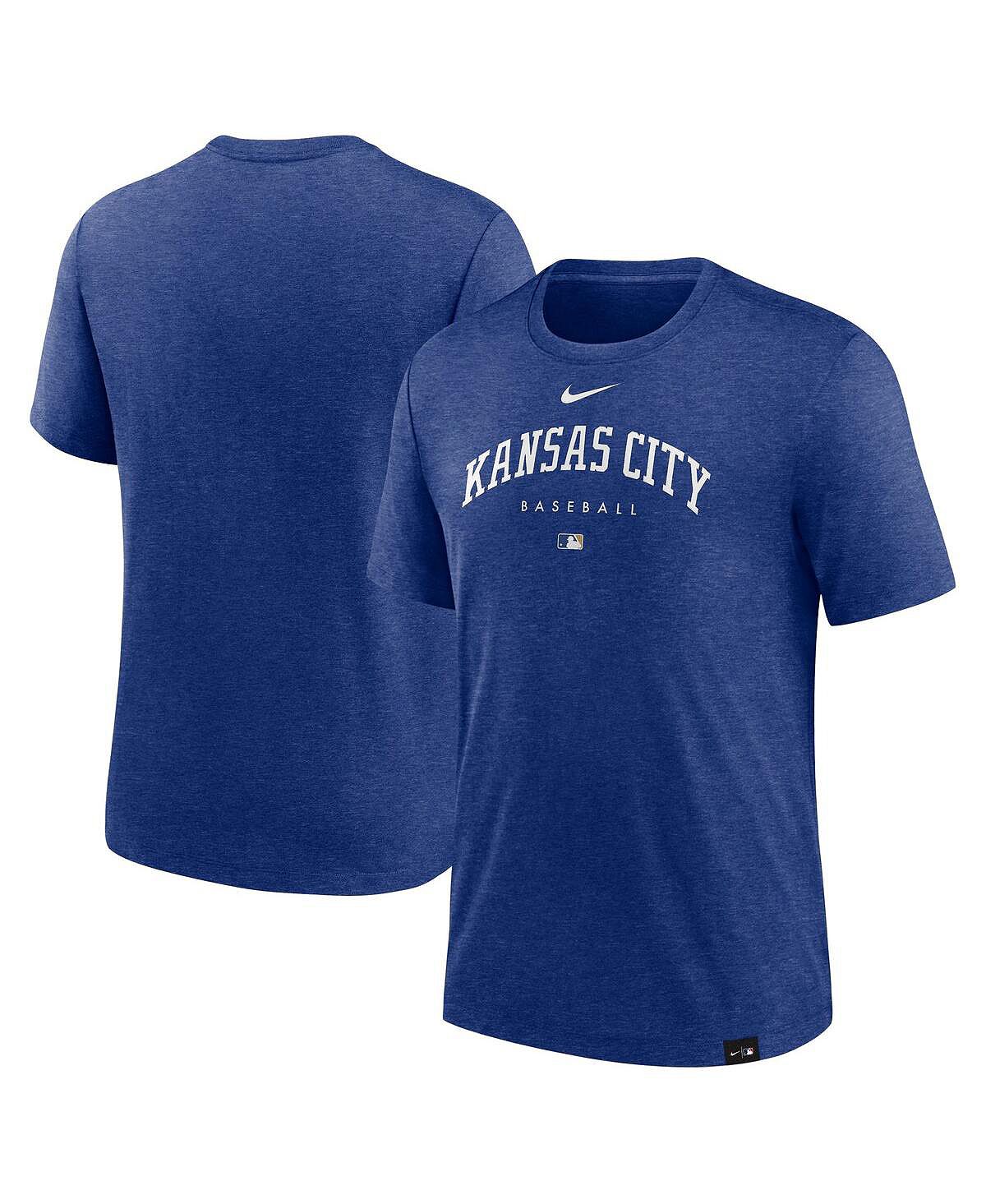 

Мужская футболка Heather Royal Kansas City Royals Authentic Collection Early Work Tri-Blend Performance Nike