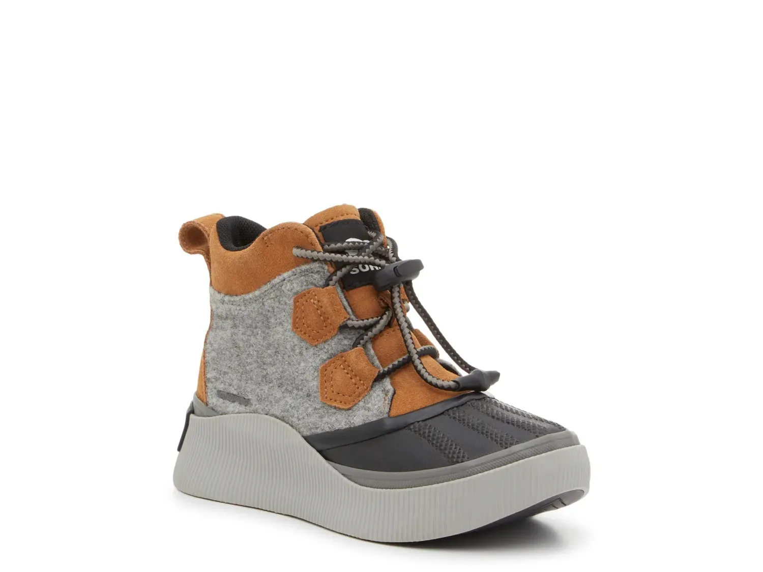 

Сапоги SOREL Out N About IV Waterproof Duck Boot — детские, серые/бежевые