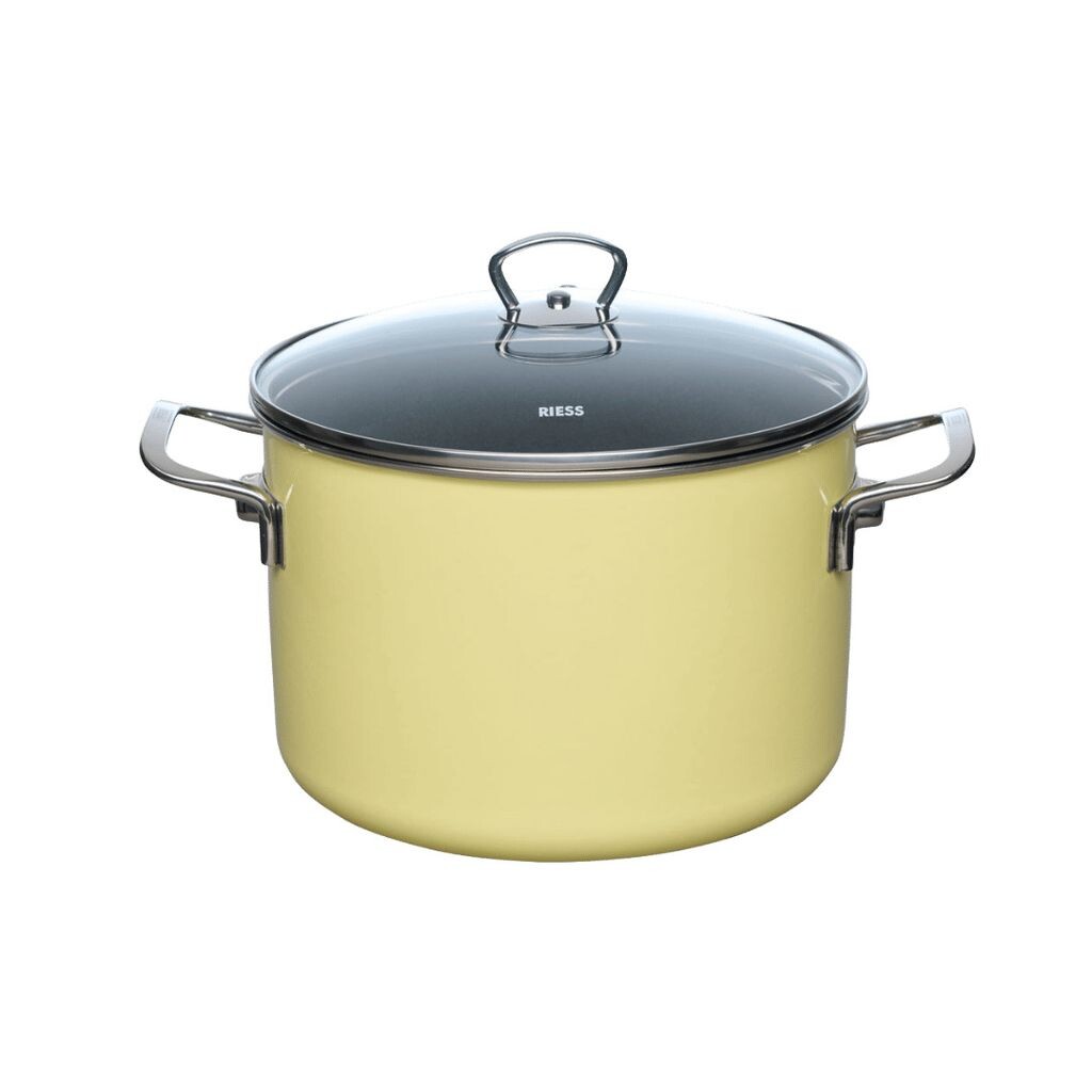 

NOUVELLE PUR Кастрюля для мяса со стеклянной крышкой 6,5 л желтый Riess