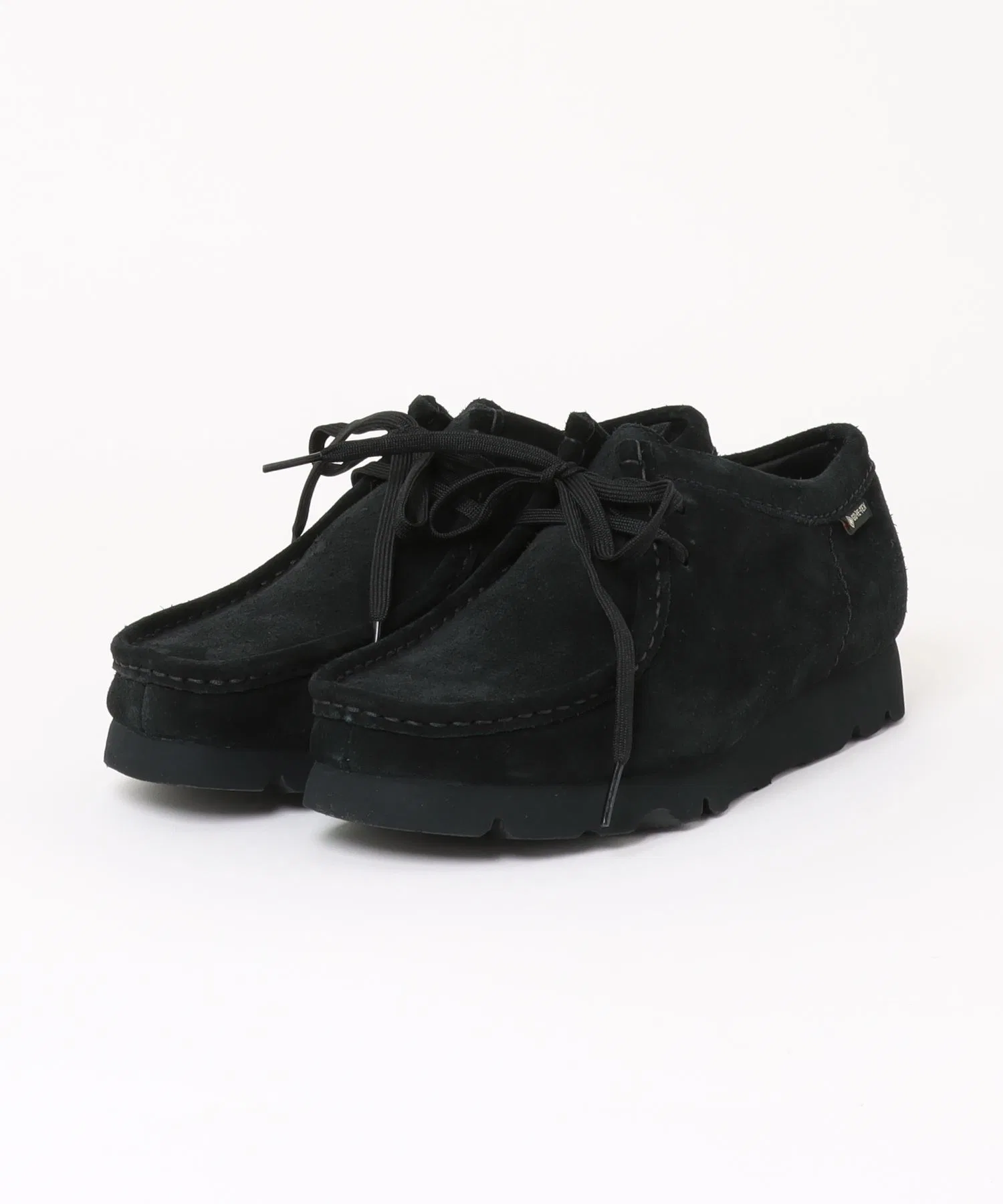 Мужские мокасины Clarks WALLABEE GTX чёрные — фото 3