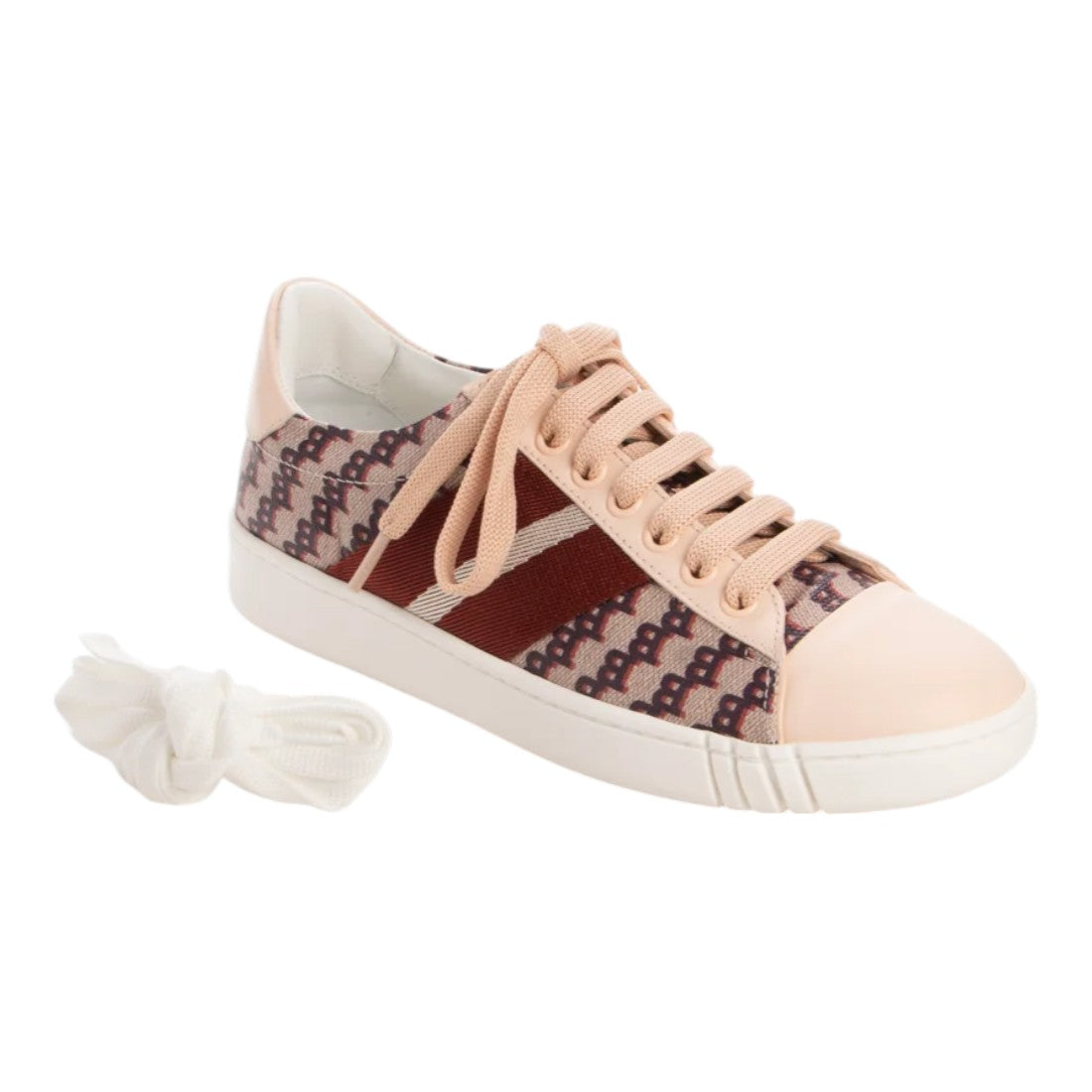 Bally Wiame 6231691 женские розовые кожаные кроссовки США 9.5