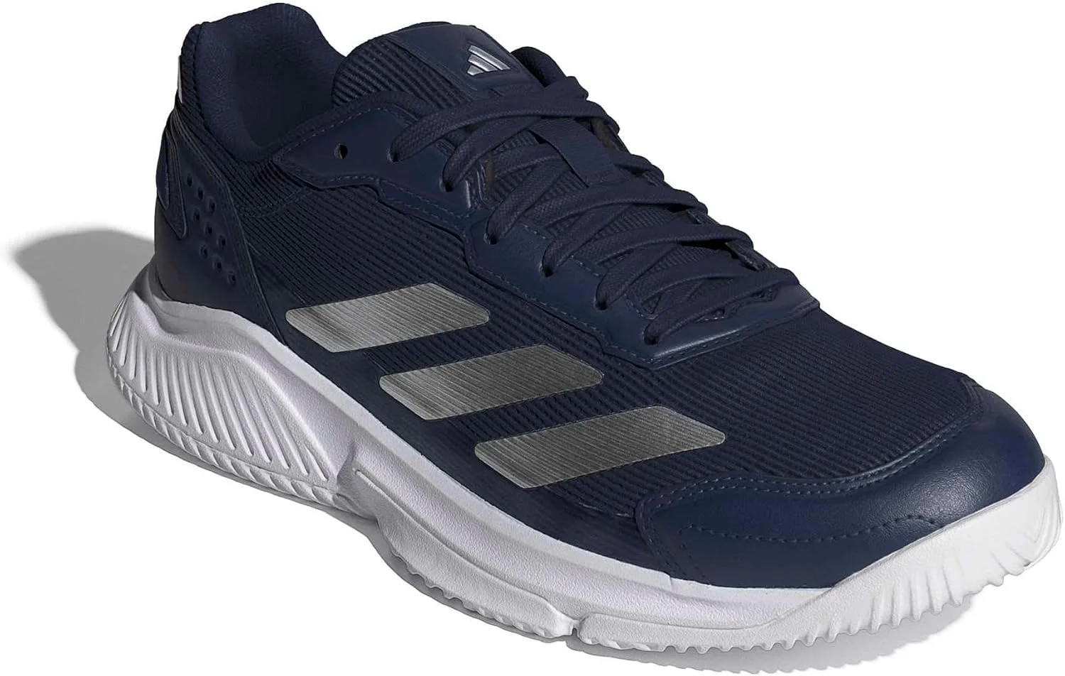 Мужские кроссовки для падела Adidas Courtquick, белый/темно-синий — фото 3