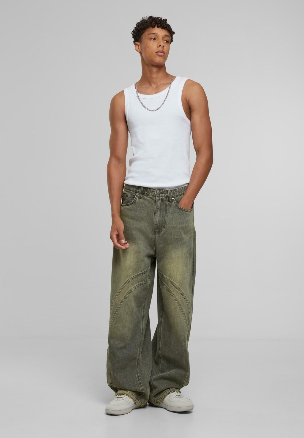 

Джинсы свободного кроя OG WASHED WAVY SEAMS Karl Kani, зеленый