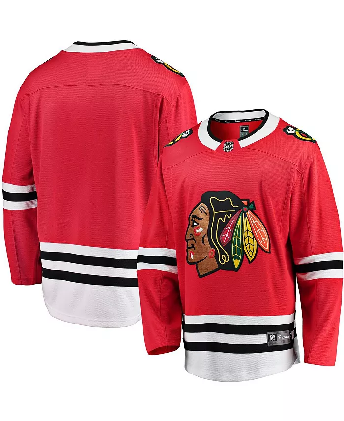 

Мужская домашняя джерси Chicago Blackhawks Breakaway красного цвета Fanatics