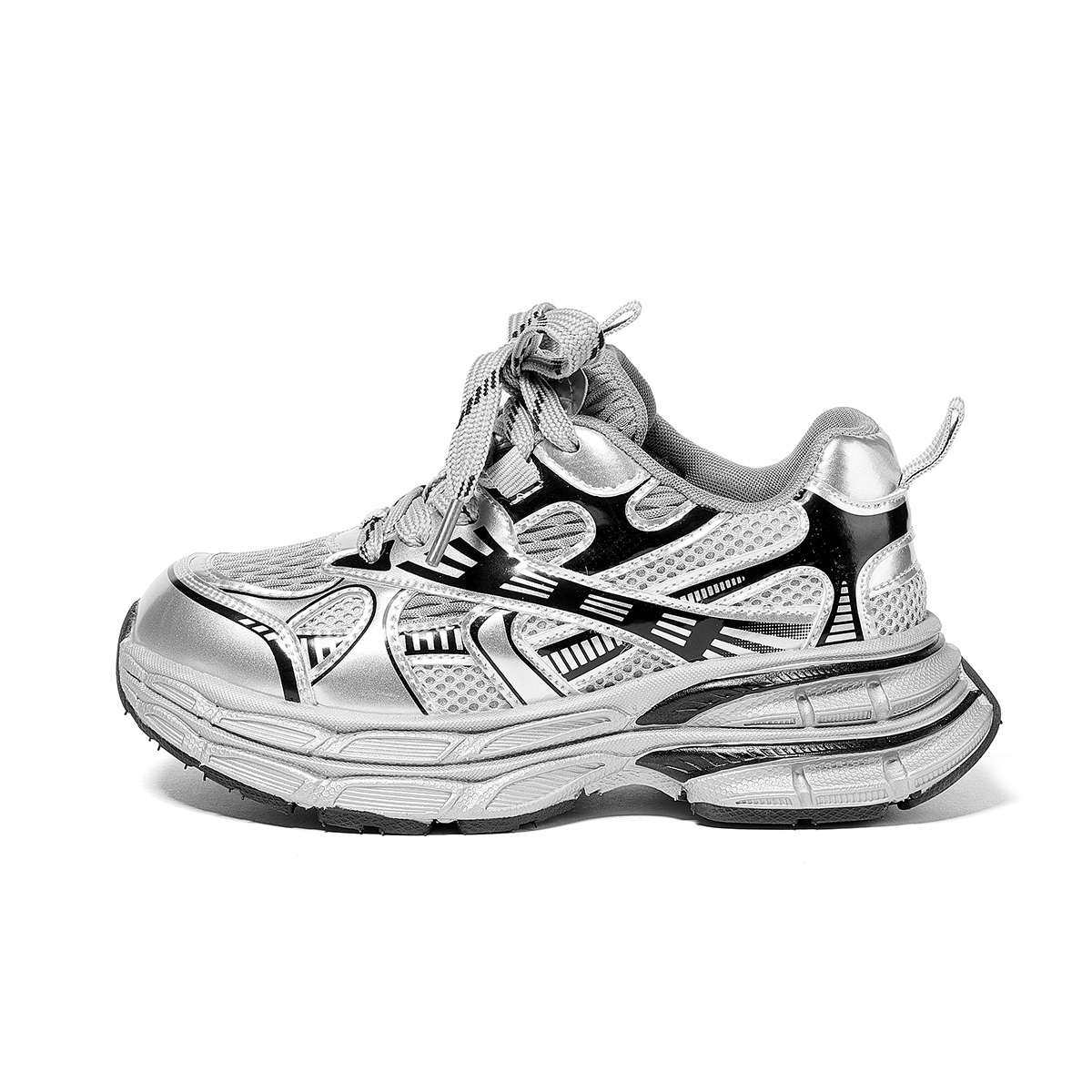 

Кроссовки Light Outdoor Collection Rebound And Breathable Low Top Kids Lifestyle Shoes Kids' Snoffy, серебряный/черный