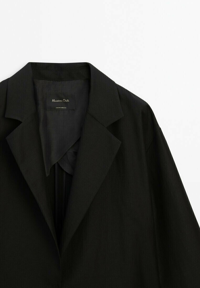 

Классическое пальто FLOWING Massimo Dutti, черный